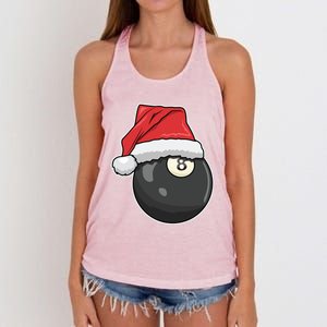 Billiards Player Christmas Costume Pool Funny Gift Women's Knotted Racerback Tank