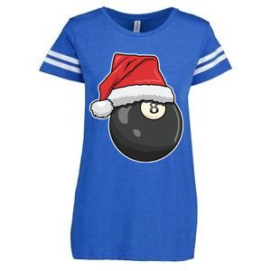 Billiards Player Christmas Costume Pool Funny Gift Enza Ladies Jersey Football T-Shirt