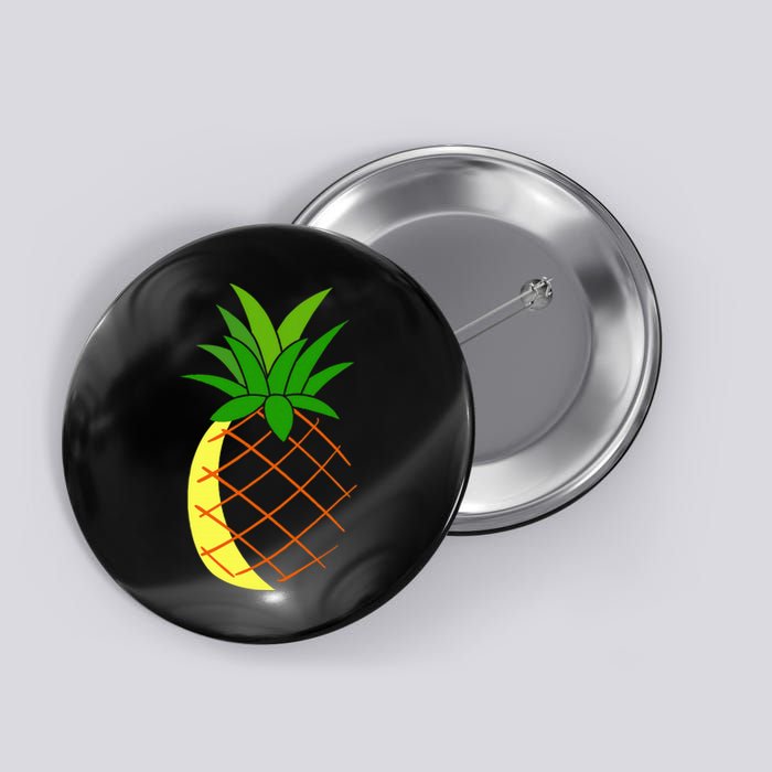 Big Pineapple Costume Cute Easy Fruit Halloween Gift Button