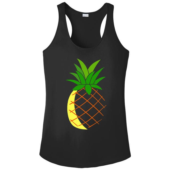 Big Pineapple Costume Cute Easy Fruit Halloween Gift Ladies PosiCharge Competitor Racerback Tank