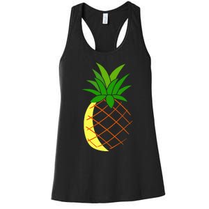 Big Pineapple Costume Cute Easy Fruit Halloween Gift Women's Racerback Tank