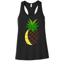 Big Pineapple Costume Cute Easy Fruit Halloween Gift Women's Racerback Tank