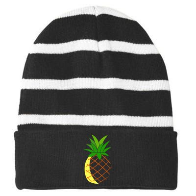 Big Pineapple Costume Cute Easy Fruit Halloween Gift Striped Beanie with Solid Band