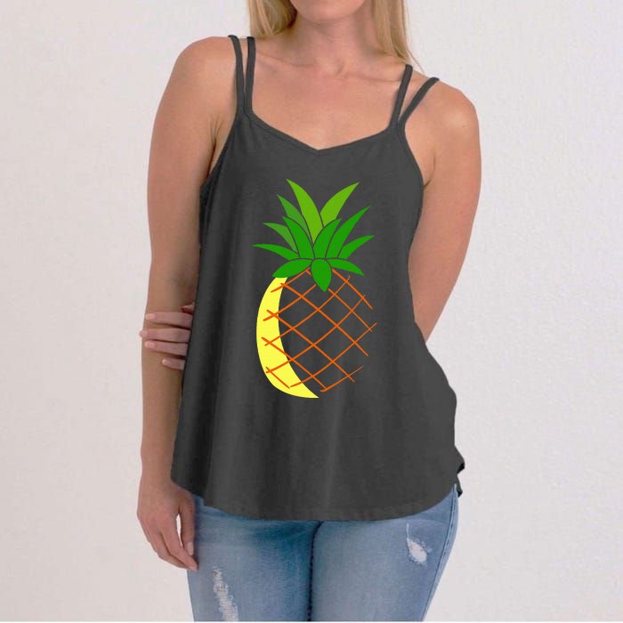 Big Pineapple Costume Cute Easy Fruit Halloween Gift Women's Strappy Tank