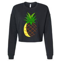 Big Pineapple Costume Cute Easy Fruit Halloween Gift Cropped Pullover Crew