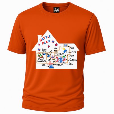 Battle Plan Christmas Home Hand Dawn Alone Xmas Cooling Performance Crew T-Shirt