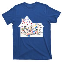 Battle Plan Christmas Home Hand Dawn Alone Xmas T-Shirt