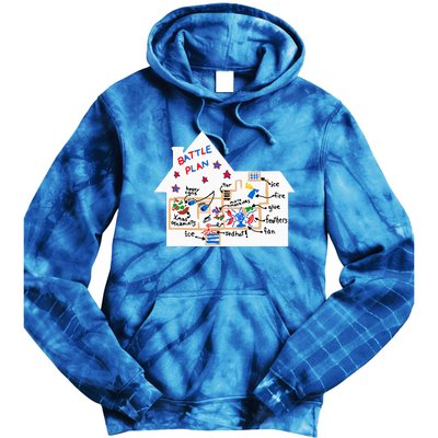 Battle Plan Christmas Home Hand Dawn Alone Xmas Tie Dye Hoodie