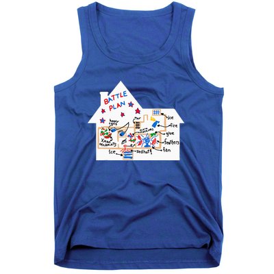 Battle Plan Christmas Home Hand Dawn Alone Xmas Tank Top