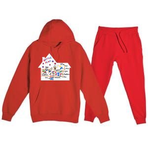 Battle Plan Christmas Home Hand Dawn Alone Xmas Premium Hooded Sweatsuit Set