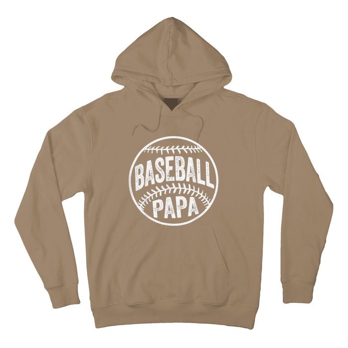 Baseball Papa Coach Fathers Day Hoodie