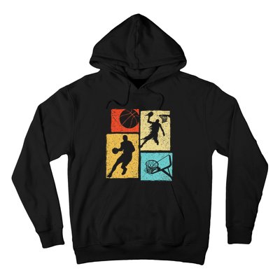 Basketball Players Colorful Ball Hoop Sports Lover Hoodie