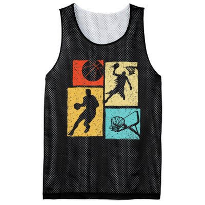 Basketball Players Colorful Ball Hoop Sports Lover Mesh Reversible Basketball Jersey Tank