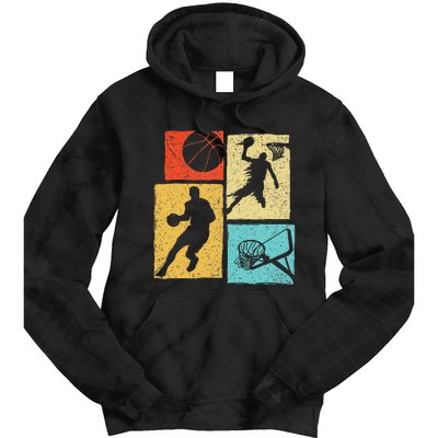 Basketball Players Colorful Ball Hoop Sports Lover Tie Dye Hoodie