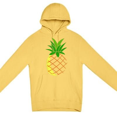 Big Pineapple Costume Cute Easy Fruit Halloween Gift Premium Pullover Hoodie