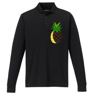 Big Pineapple Costume Cute Easy Fruit Halloween Gift Performance Long Sleeve Polo