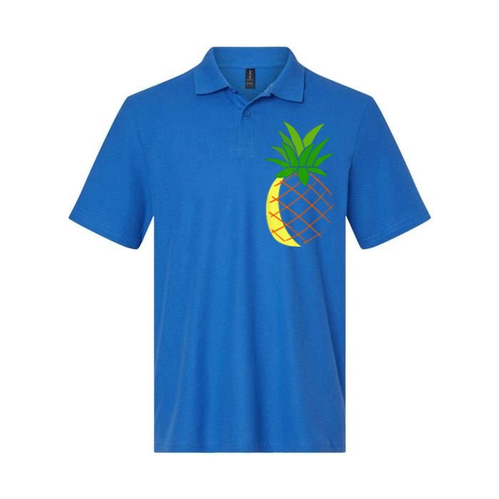 Big Pineapple Costume Cute Easy Fruit Halloween Gift Softstyle Adult Sport Polo