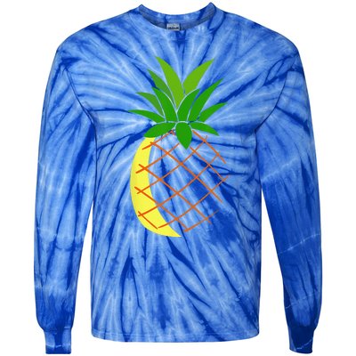 Big Pineapple Costume Cute Easy Fruit Halloween Gift Tie-Dye Long Sleeve Shirt