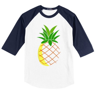 Big Pineapple Costume Cute Easy Fruit Halloween Gift Baseball Sleeve Shirt