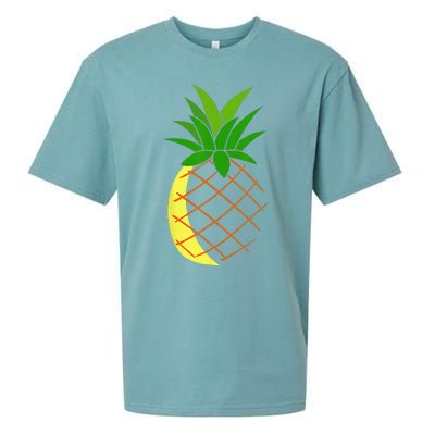 Big Pineapple Costume Cute Easy Fruit Halloween Gift Sueded Cloud Jersey T-Shirt