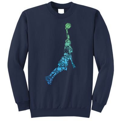 Basketball Player Coach Dunking Sweatshirt