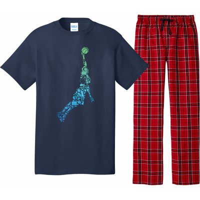 Basketball Player Coach Dunking Pajama Set