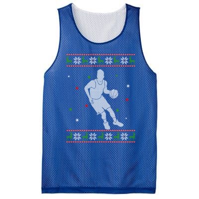 Basketball Player Christmas Cool Ugly Xmas Santa Basketball Funny Gift Mesh Reversible Basketball Jersey Tank