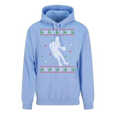 Basketball Player Christmas Cool Ugly Xmas Santa Basketball Funny Gift Unisex Surf Hoodie