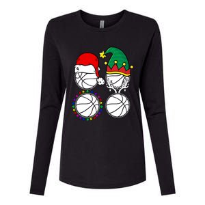 Basketball Player Christmas Cool Ugly Xmas Santa Reindeer Great Gift Womens Cotton Relaxed Long Sleeve T-Shirt