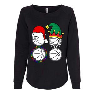 Basketball Player Christmas Cool Ugly Xmas Santa Reindeer Great Gift Womens California Wash Sweatshirt