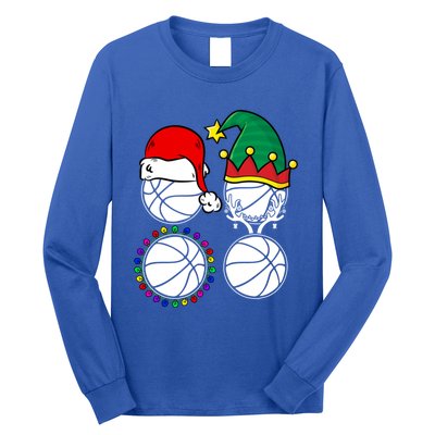 Basketball Player Christmas Cool Ugly Xmas Santa Reindeer Great Gift Long Sleeve Shirt