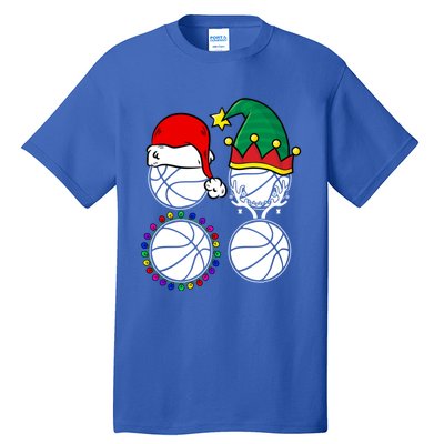 Basketball Player Christmas Cool Ugly Xmas Santa Reindeer Great Gift Tall T-Shirt