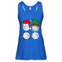 Basketball Player Christmas Cool Ugly Xmas Santa Reindeer Great Gift Ladies Essential Flowy Tank