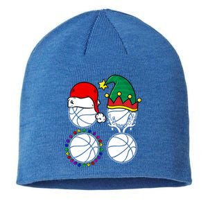 Basketball Player Christmas Cool Ugly Xmas Santa Reindeer Great Gift Sustainable Beanie