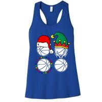 Basketball Player Christmas Cool Ugly Xmas Santa Reindeer Great Gift Women's Racerback Tank