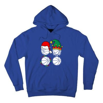 Basketball Player Christmas Cool Ugly Xmas Santa Reindeer Great Gift Tall Hoodie