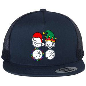 Basketball Player Christmas Cool Ugly Xmas Santa Reindeer Great Gift Flat Bill Trucker Hat