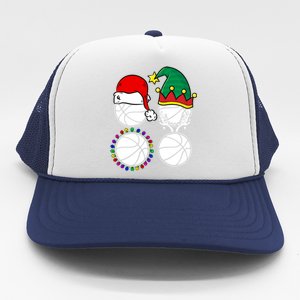 Basketball Player Christmas Cool Ugly Xmas Santa Reindeer Great Gift Trucker Hat