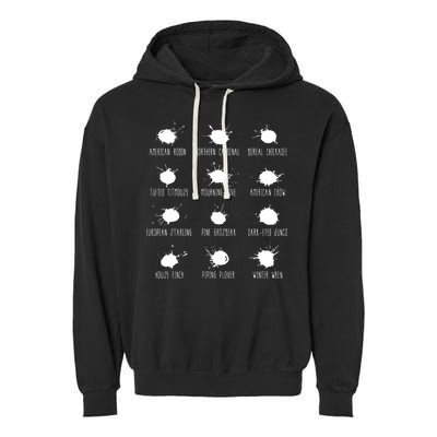 Birds Poops Chart Garment-Dyed Fleece Hoodie