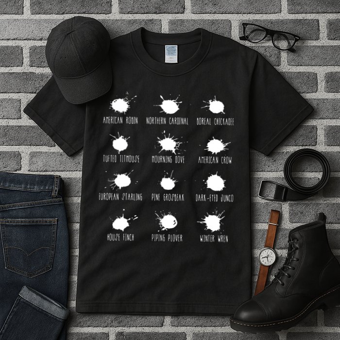 Birds Poops Chart Tall T-Shirt