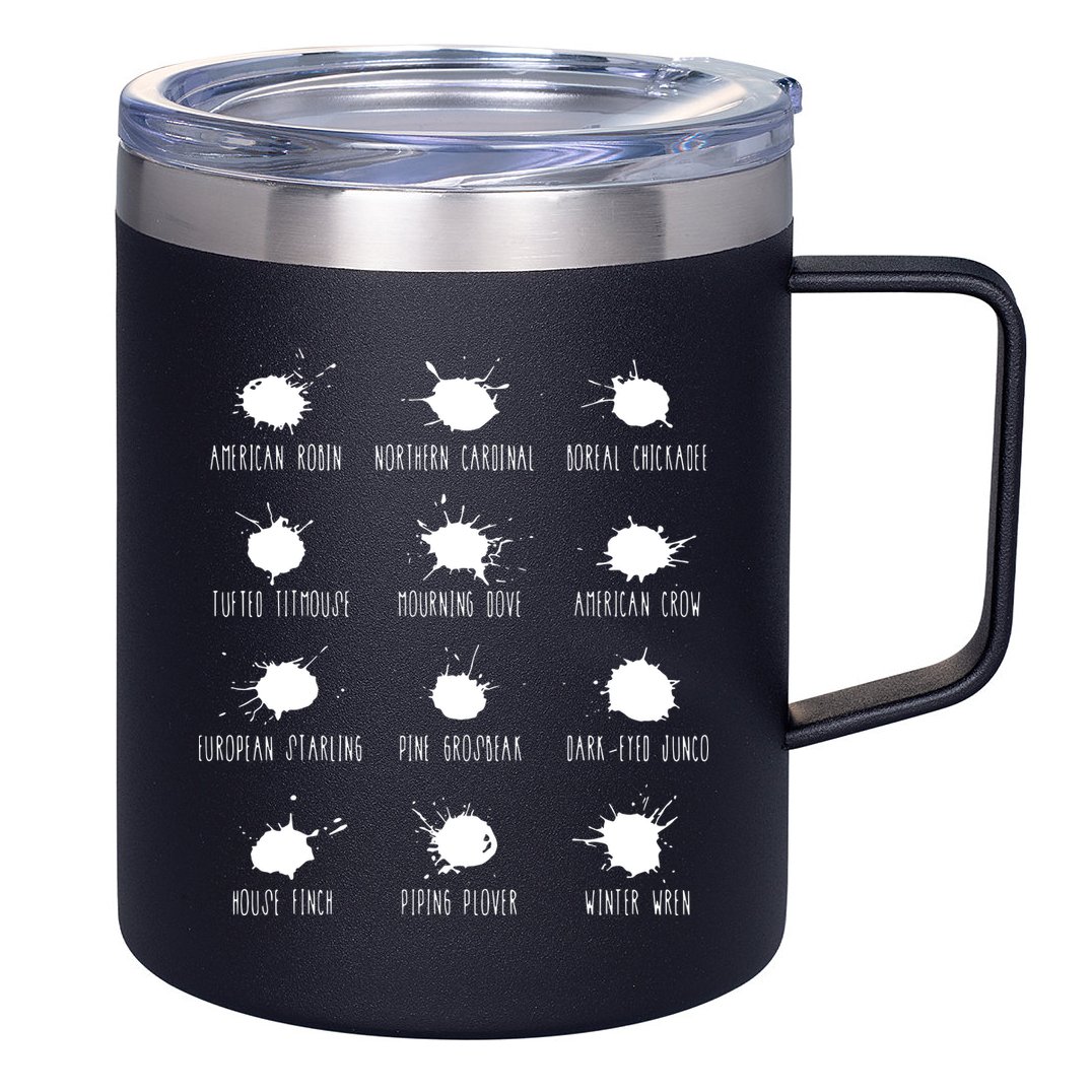 Birds Poops Chart 12oz Stainless Steel Coffee Mug