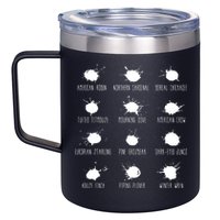 Birds Poops Chart 12oz Stainless Steel Coffee Mug
