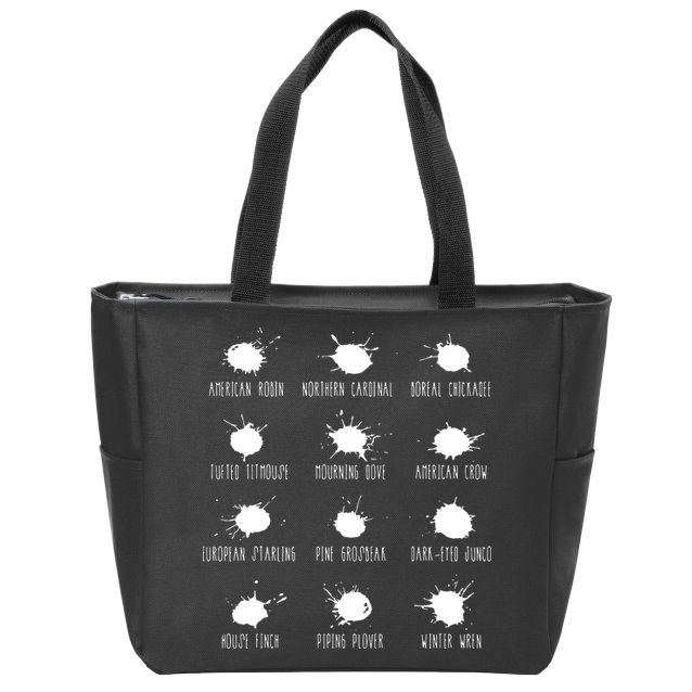 Birds Poops Chart Zip Tote Bag