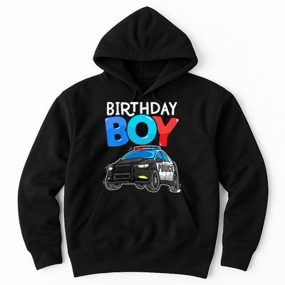 Birthday Police Car Policeman Theme Birthday Hoodie