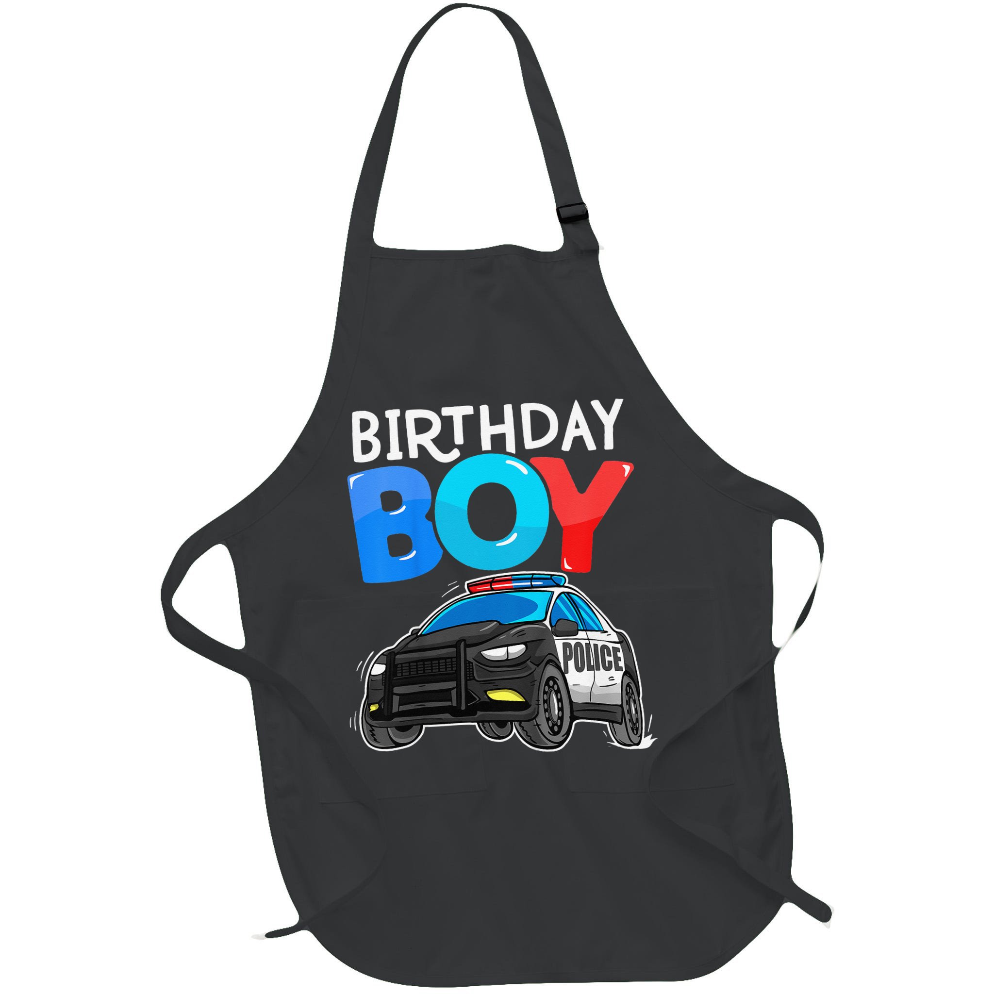 Birthday Police Car Policeman Theme Birthday Apron