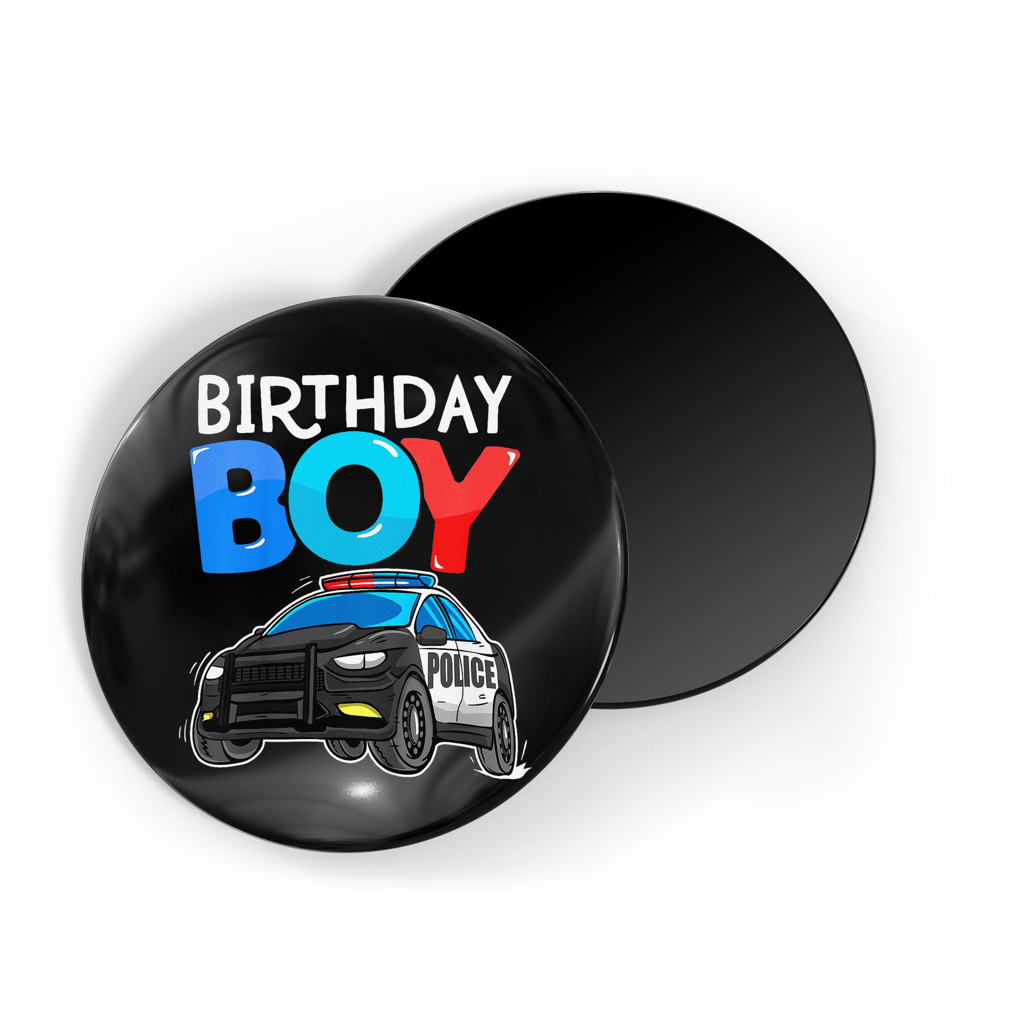 Birthday Police Car Policeman Theme Birthday Magnet