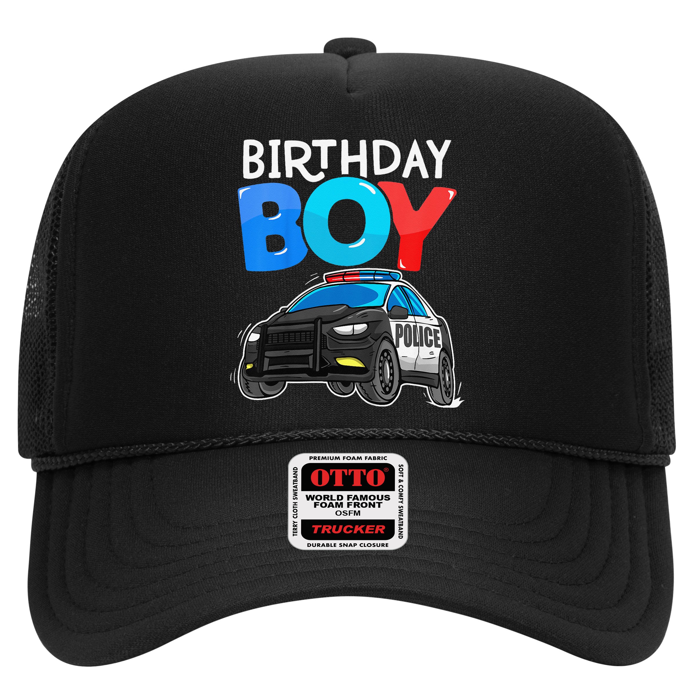Birthday Police Car Policeman Theme Birthday Hat