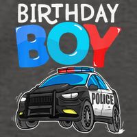 Birthday Police Car Policeman Theme Birthday Vector Backpack