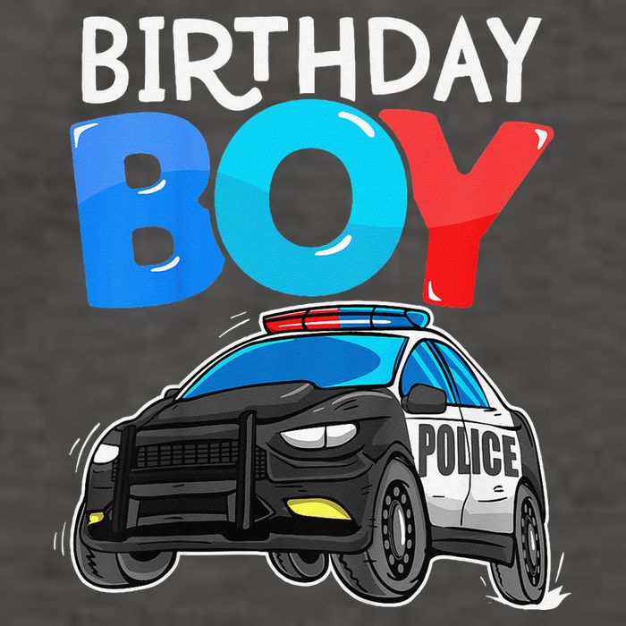 Birthday Police Car Policeman Theme Birthday Vector Backpack