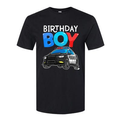 Birthday Police Car Policeman Theme Birthday Softstyle® CVC T-Shirt